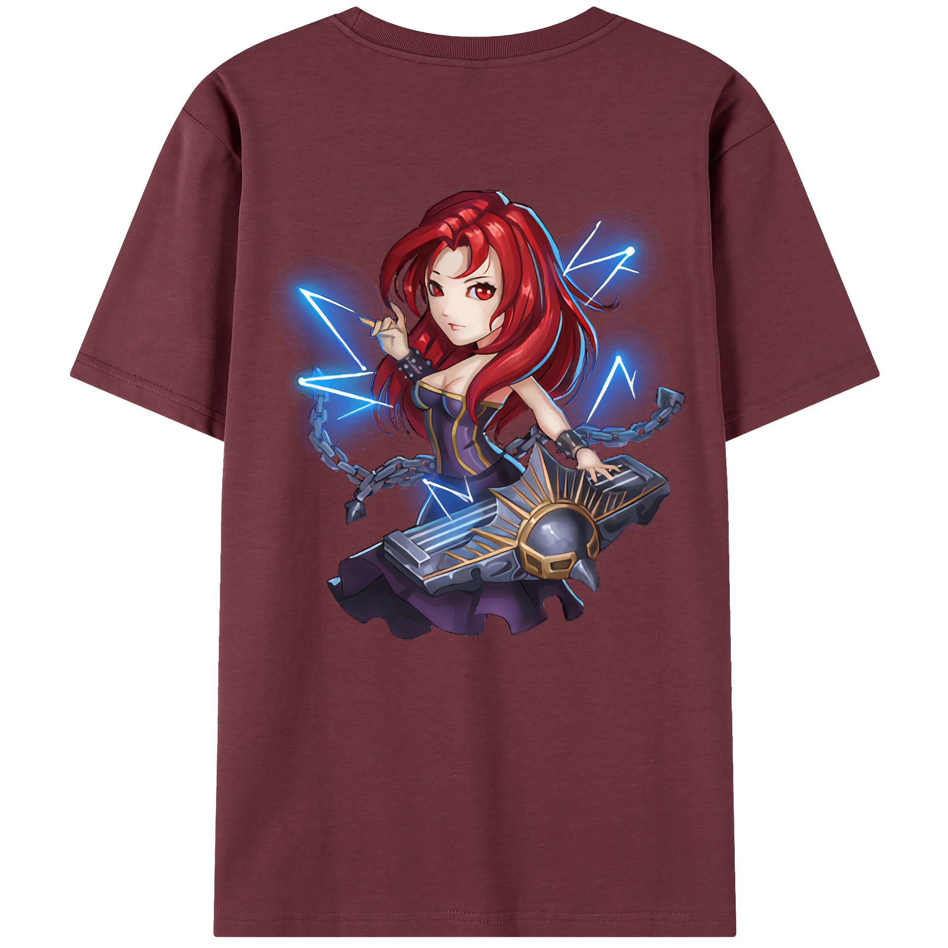 リーグ・オブ・レジェンド League of Legends LOL 綿100％半袖Tシャツ（背面プリント）